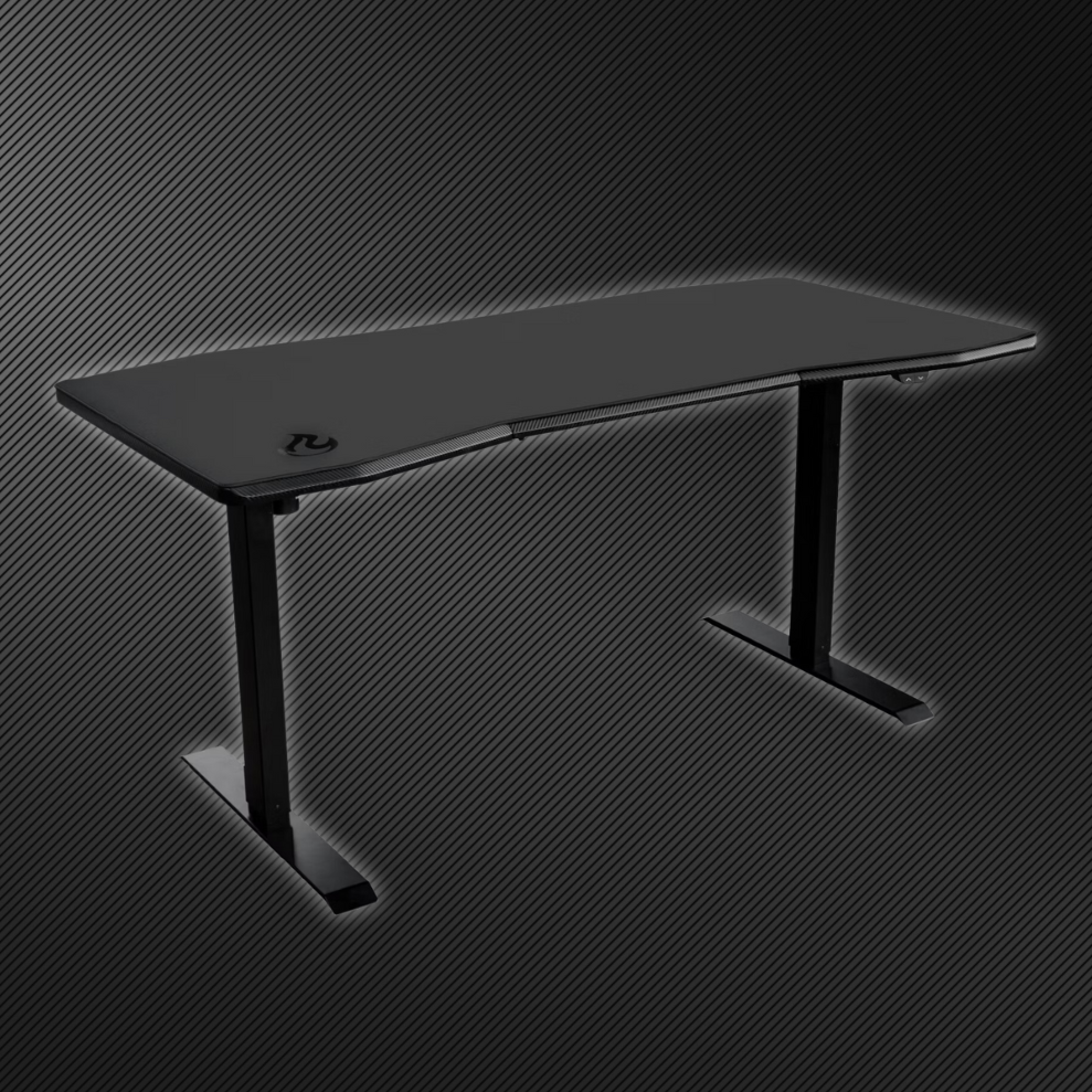 Nitro Concepts D16E Gaming Desk - Electrically Adjustable Height in Carbon Black