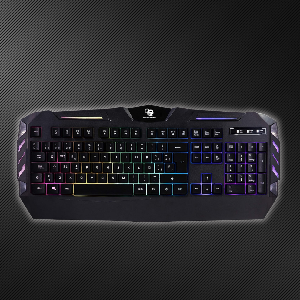 CoolBox DeepGaming ColorKey Membrane Gaming Keyboard – RGB Lighting & Silent Performance