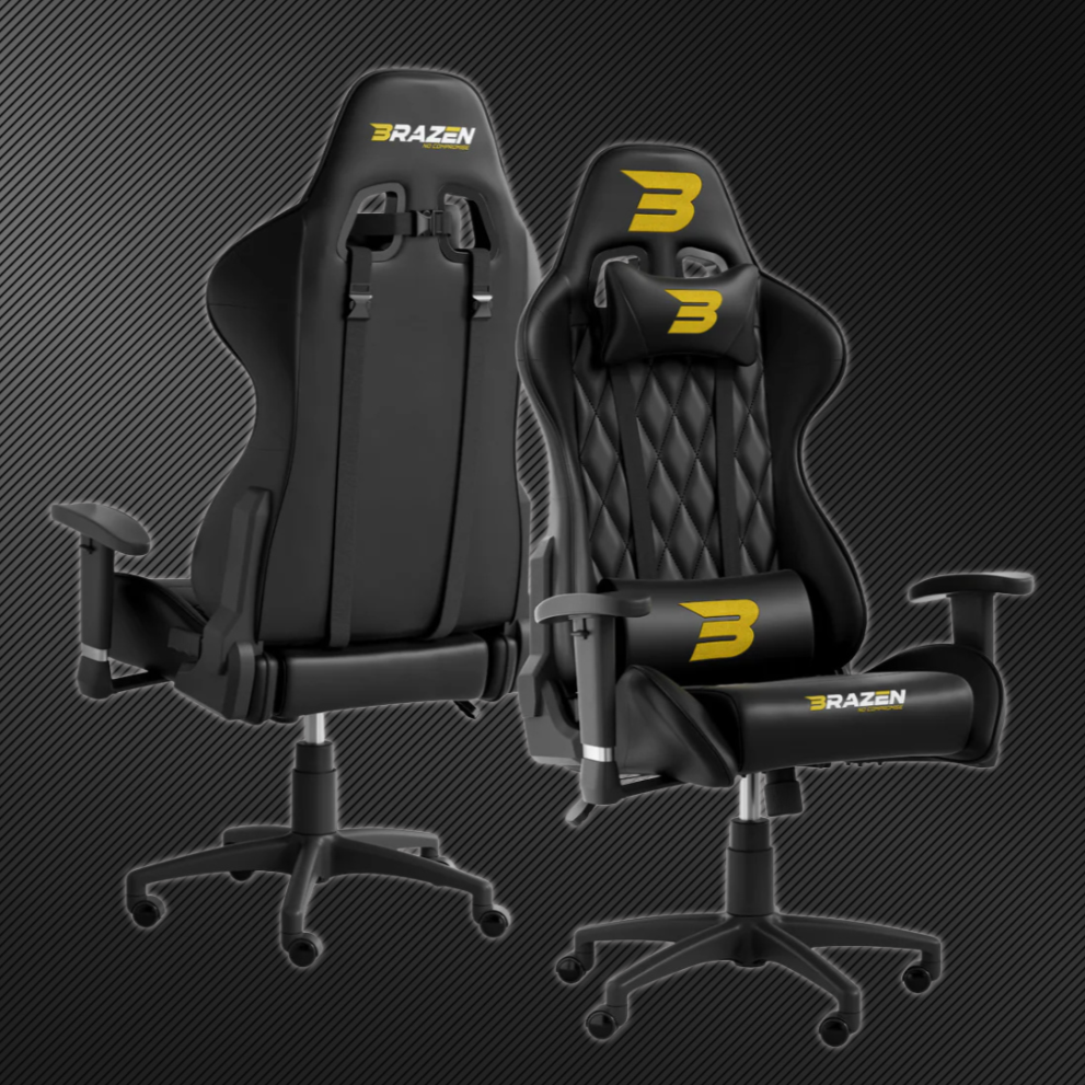 BraZen Venom Elite PC Office Computer Gaming Chair – British-Designed Ergonomic Comfort